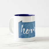 Pennsylvania Zuhause Wood Grain Zweifarbige Tasse (Vorderseite Links)