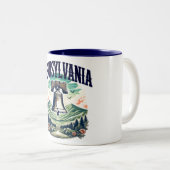 Pennsylvania Zweifarbige Tasse (VorderseiteRechts)