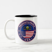 Pennsylvania Zweifarbige Tasse (Links)