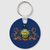 Pennsylvaniaflagge Schlüsselanhänger (Vorderseite)