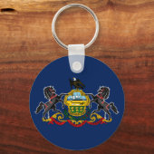 Pennsylvaniaflagge Schlüsselanhänger (Vorderseite)