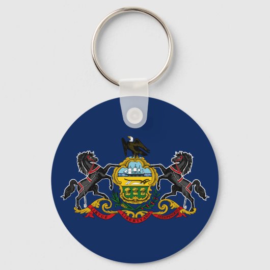 Pennsylvaniaflagge Schlüsselanhänger (Rückseite)