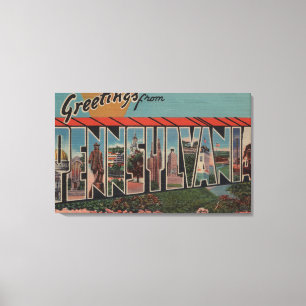 PennsylvaniaLarge Letter ScenesPennsylvania Leinwanddruck