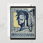 Pennsylvanian Kohlebergwerk Postkarte (Vorne/Hinten)