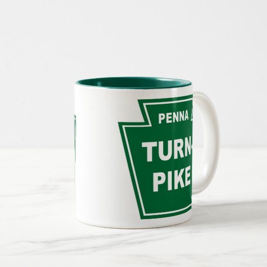 PennsylvaniaTurnpike Zweifarbige Tasse (VorderseiteRechts)