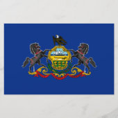 Pennsylvanische Flagge Briefpapier (Vorderseite)