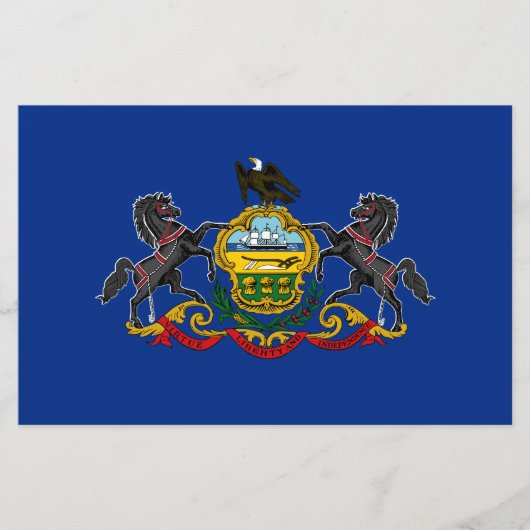 Pennsylvanische Flagge Briefpapier (Vorderseite)