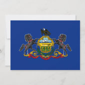 Pennsylvanische Flagge, Flagge von Pennsylvania We Einladung (Rückseite)