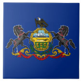 Pennsylvanische Flagge Fliese (Vorderseite)