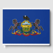Pennsylvanische Flagge Gästebuch (Vorderseite)