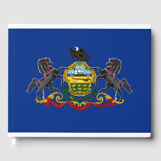 Pennsylvanische Flagge Gästebuch (Vorderseite)