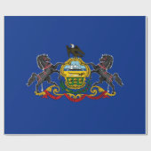 Pennsylvanische Flagge Geschenkpapier (Flach)