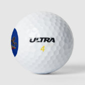 Pennsylvanische Flagge Golfball (Logo)