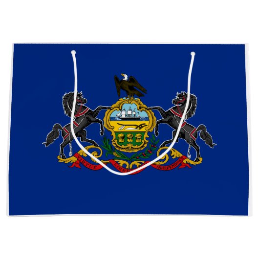 Pennsylvanische Flagge Große Geschenktüte (Vorderseite)
