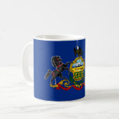 Pennsylvanische Flagge Kaffeetasse (Vorderseite Links)