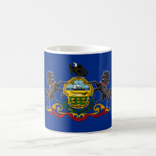 Pennsylvanische Flagge Kaffeetasse