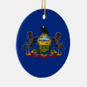 Pennsylvanische Flagge Keramik Ornament (Rechts)