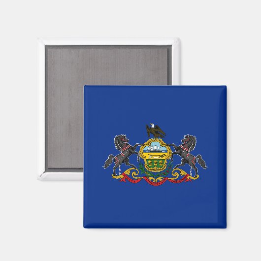 Pennsylvanische Flagge Magnet (Vorderseite/Rückseite)