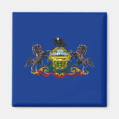 Pennsylvanische Flagge Magnet (Vorne)