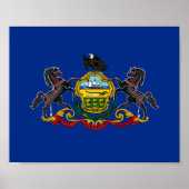Pennsylvanische Flagge Poster (Vorne)