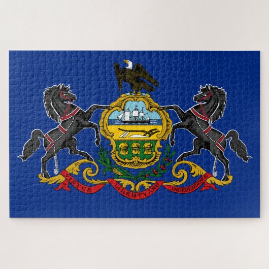Pennsylvanische Flagge Puzzle (Horizontal)
