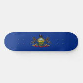 Pennsylvanische Flagge Skateboard (Horizontal)