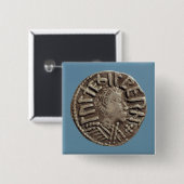 Penny Aethelberht angelsächsischer König Button (Vorne & Hinten)