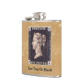 Penny Black Briefmarke Flachmann (Links)