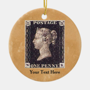 Penny Black Briefmarke Keramik Ornament