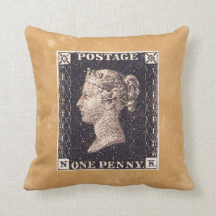 Penny Black Briefmarke Kissen