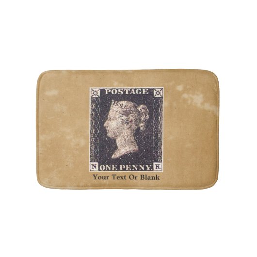 Penny Black Postage-Briefmarke Badematte (Vorderseite)