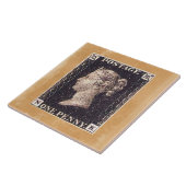 Penny Black Postage-Briefmarke Fliese (Seite)