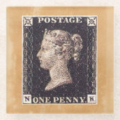 Penny Black Postage-Briefmarke Glasuntersetzer (Vorderseite)