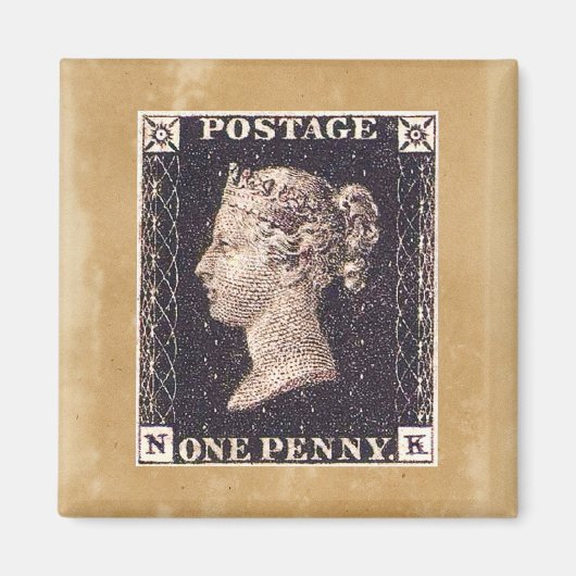 Penny Black Postage-Briefmarke Magnet (Vorne)
