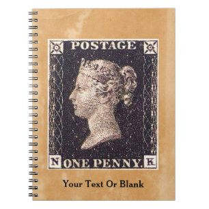 Penny Black Postage-Briefmarke Notizblock