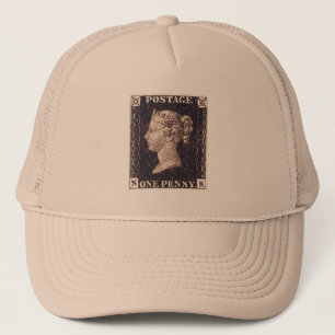 Penny Black Postage-Briefmarke Truckerkappe