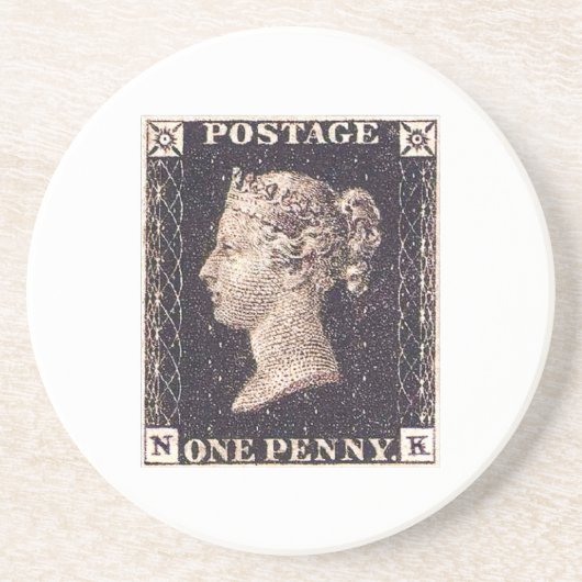 Penny Black Postage-Briefmarke Untersetzer (Vorne)