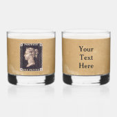 Penny Black Postage-Briefmarke Whiskyglas (Vorderseite)