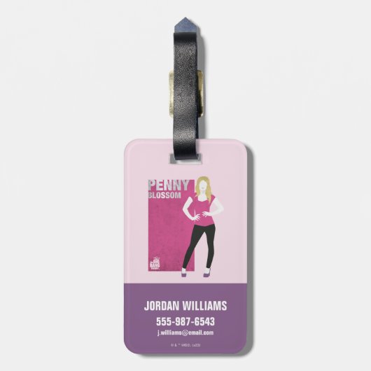 Penny Blossom Gepäckanhänger (Rückseite vertikal)