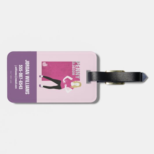 Penny Blossom Gepäckanhänger (Rückseite horizontal)