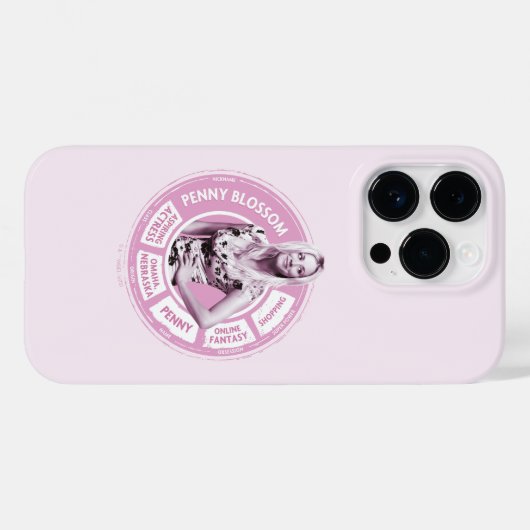 Penny Blossom Info Graphic Case-Mate iPhone Hülle (Rückseite (Horizontal))