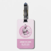 Penny Blossom Info Graphic Gepäckanhänger (Rückseite vertikal)