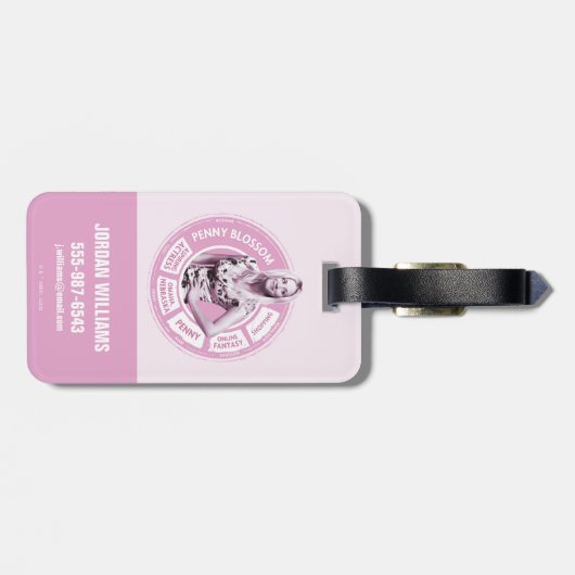 Penny Blossom Info Graphic Gepäckanhänger (Rückseite horizontal)