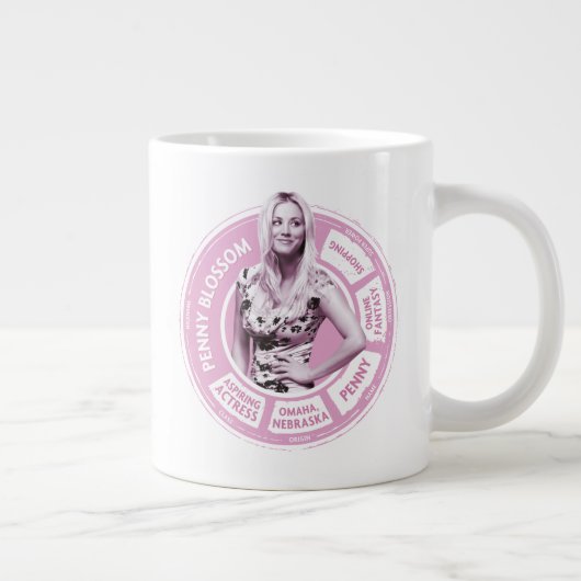 Penny Blossom Info Graphic Jumbo-Tasse (Rechts)