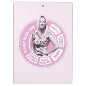 Penny Blossom Info Graphic Klemmbrett (Rückseite)