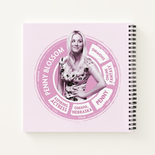 Penny Blossom Info Graphic Notizblock (Rückseite)