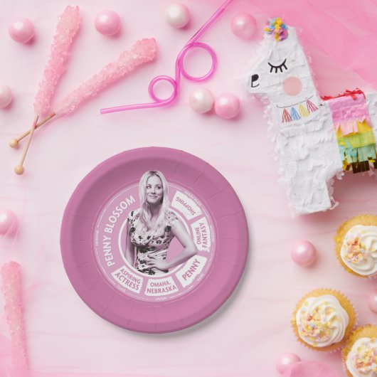 Penny Blossom Info Graphic Pappteller (Party)