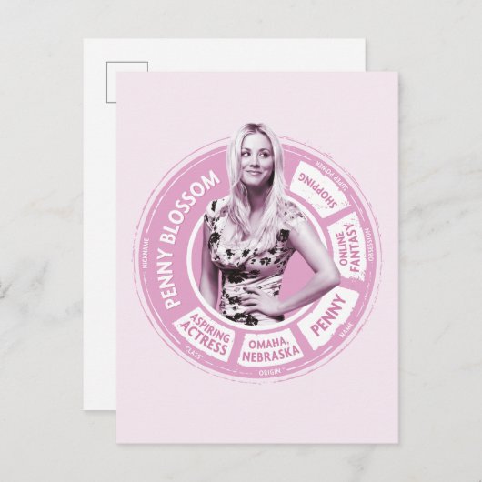 Penny Blossom Info Graphic Postkarte (Vorne/Hinten)