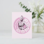 Penny Blossom Info Graphic Postkarte (Stehend Vorderseite)