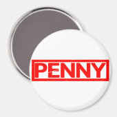 Penny-Briefmarke Magnet (Vorderseite/Rückseite)